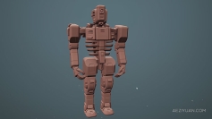 Substance Modeler复杂科幻3D机器人设计视频教程 Designing a 3D Robot in Substance Modeler