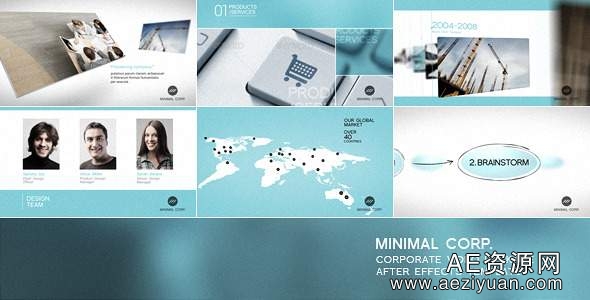 公司企业视频形象整体包装AE模版 Videohive Minimal形象,模版,minimal - AE资源网 www.aeziyuan.com