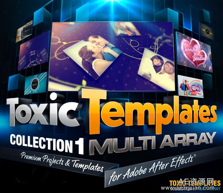 《DJ超强Toxic系列AE模板合辑Vol.1》Templates Collection 1 Multi ArrayAE资源网,AE模板,AE下载,AE工程文件,Digital - AE资源网 www.aeziyuan.com