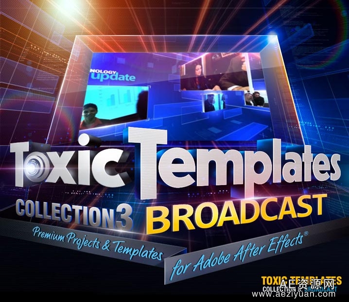 《DJ超强Toxic系列AE模板合辑Vol.3》Templates Collection 3 Broadcast超强,系列,合辑,3》,templates - AE资源网 www.aeziyuan.com