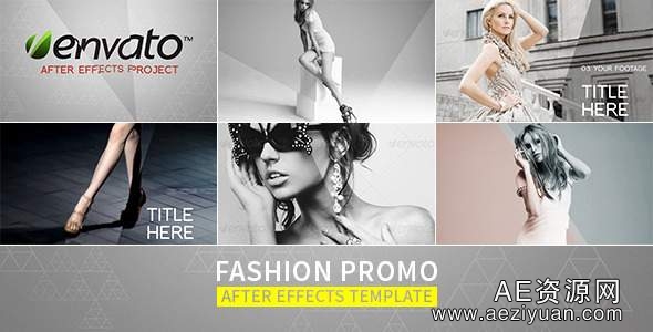 时尚模特宣传电视包装AE模板 Videohive Fashion Promo时尚模特,宣传,fashion - AE资源网 www.aeziyuan.com