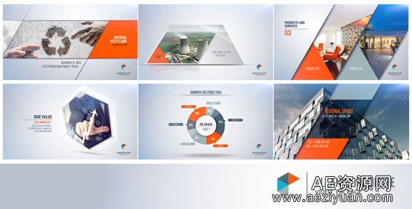 公司企业宣传片时间线展示AE模板Videohive Clean Corporate企业宣传,宣传片,展示,clean,corporate - AE资源网 www.aeziyuan.com