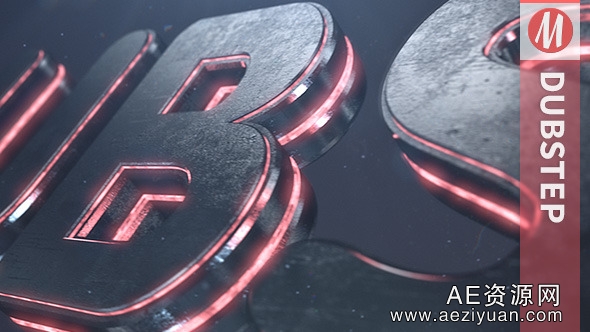 三维D质感文字Logo展示动画AE模板Videohive Dubstep | Element 3D Logo Reveal三维,质感,文字,展示,动画 - AE资源网 www.aeziyuan.com