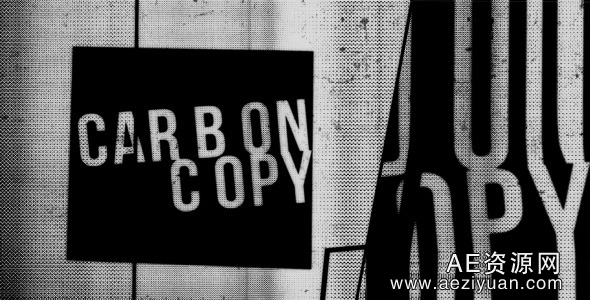 复古促销文字排版推广AE模板ideohive CarbonCopy Type Promo可以采用IP方法调用,一台机器挂掉,CURLOPT_URL,CURLOPT_HEADER,CURLOPT_POST - AE资源网 www.aeziyuan.com