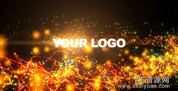 绚丽的粒子logo开场动画AE模板Videohive Logo Strings &amp; Particles Animation丽的,粒子,开场,动画,logo - AE资源网 www.aeziyuan.com