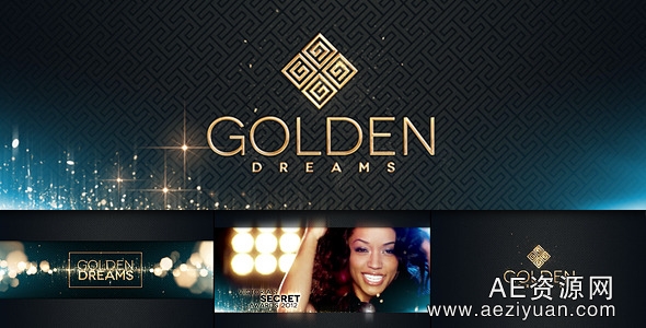 华丽金色粒子栏目包装AE模板-Videohive Fashion 3 Golden Dreams华丽,金色,粒子,fashion,golden - AE资源网 www.aeziyuan.com