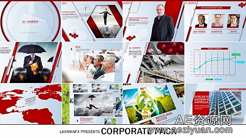 公司企业宣传视频包装AE模板Videohive Corporate Pack企业宣传,corporate - AE资源网 www.aeziyuan.com