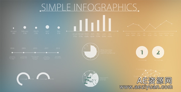 简洁流行信息图表展示AE模板Videohive Simple and Modern Infographics简洁,流行,信息图表,展示,simple - AE资源网 www.aeziyuan.com