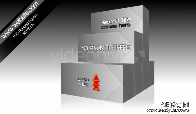 EUROPA 3D BOX Corporate Black and White Showcasecorporate,black,white,showcase - AE资源网 www.aeziyuan.com