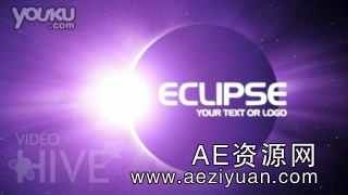 用AE模拟震撼耀眼日食的效果 Eclipse模拟,震撼,耀眼,日食,效果 - AE资源网 www.aeziyuan.com