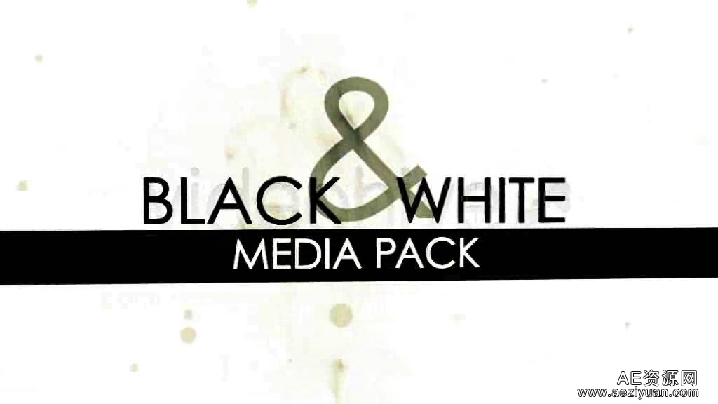 黑色背景纸盒介绍展示AE模板Videohive Black and White Media Pack黑色,介绍,展示,black,white - AE资源网 www.aeziyuan.com