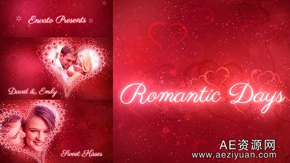 浪漫心形粒子婚礼相册AE模板Videohive Romantic DaysAE资源网,Videohive,AE模板,AE工程,AE源文件 - AE资源网 www.aeziyuan.com