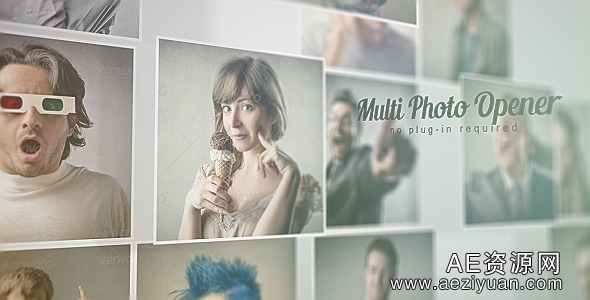 多图片汇聚相片墙LOGO展示AE模板Videohive Multi Photo Opener图片,汇聚,相片墙,展示,multi - AE资源网 www.aeziyuan.com