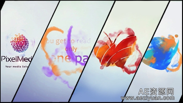 水墨动画LOGO标志展示AE模板Videohive Minimal Logo V03 Ink Ident水墨动画,标志,展示 - AE资源网 www.aeziyuan.com