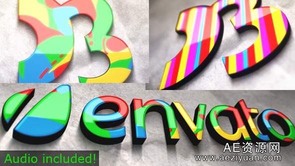 多彩logo动画展示AE模板Videohive All Mixed Up!多彩,动画,展示,mixed - AE资源网 www.aeziyuan.com