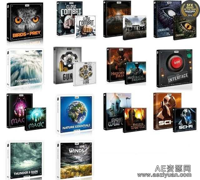 Boom Library 声效库超级合集14套 60GBlibrary,超级,合集 - AE资源网 www.aeziyuan.com