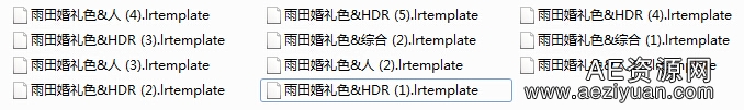 极品Lightroom预设【雨田婚礼色调】极品,lightroom,预设,婚礼,色调 - AE资源网 www.aeziyuan.com