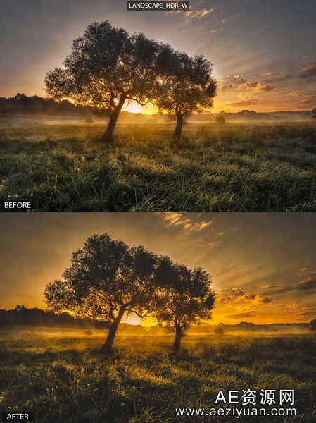 15个专业的风景景观 Lightroom预设15 Pro Landscape Presets景观,lightroom,预设,landscape - AE资源网 www.aeziyuan.com