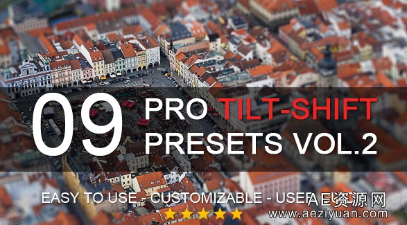 9个专业的LR预设 9 Pro Tilt-Shift Presets vol.2专业的,预设 - AE资源网 www.aeziyuan.com