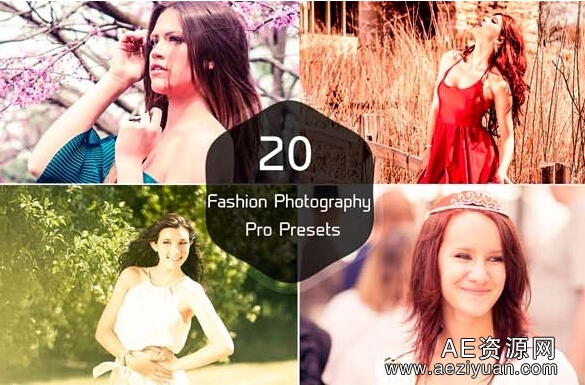 20款Lightroom人像预设（20 Fashion Photography Pro Lightroomlightroom,人像,预设,fashion,photography - AE资源网 www.aeziyuan.com