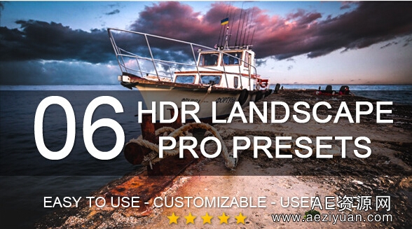 6款风景必备DHR Lightroom预设（6 HDR Landscape Pro Presets）可以采用IP方法调用,一台机器挂掉,CURLOPT_URL,CURLOPT_HEADER,CURLOPT_POST - AE资源网 www.aeziyuan.com