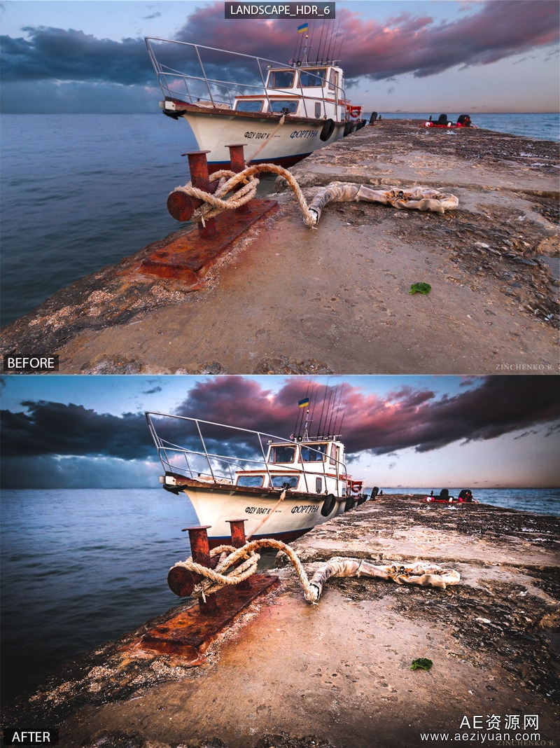 6款风景必备DHR Lightroom预设（6 HDR Landscape Pro Presets）可以采用IP方法调用,一台机器挂掉,CURLOPT_URL,CURLOPT_HEADER,CURLOPT_POST - AE资源网 www.aeziyuan.com