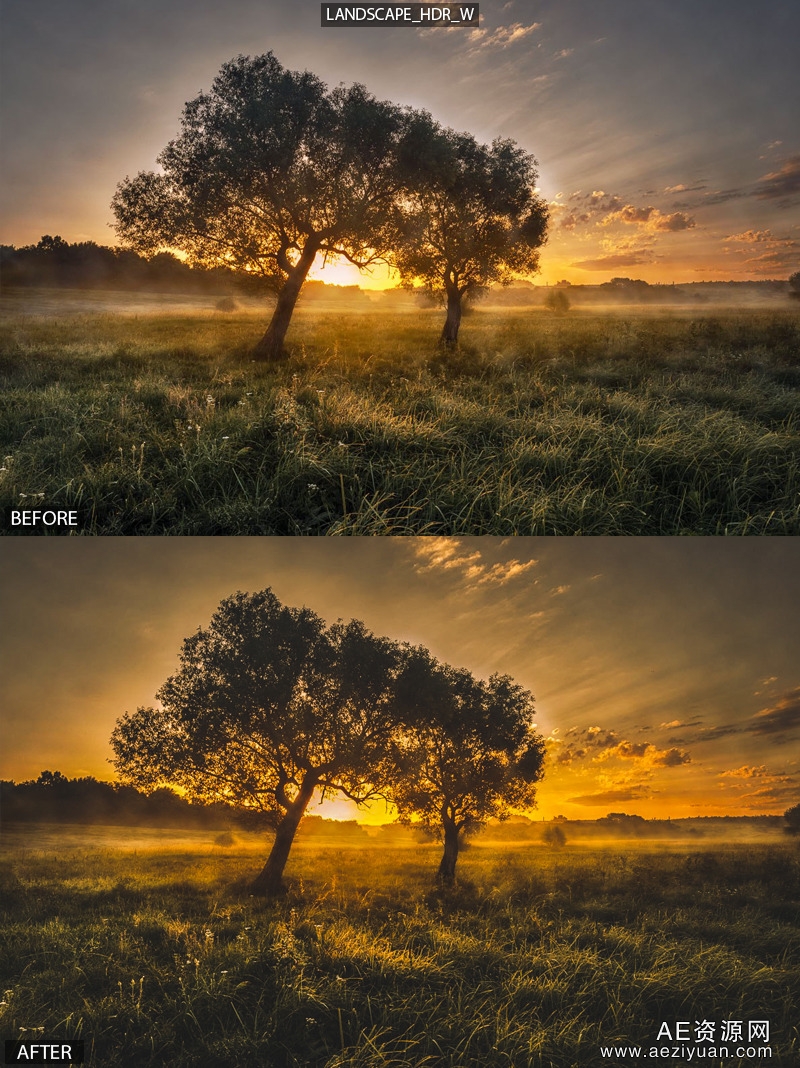 6款风景必备DHR Lightroom预设（6 HDR Landscape Pro Presets）可以采用IP方法调用,一台机器挂掉,CURLOPT_URL,CURLOPT_HEADER,CURLOPT_POST - AE资源网 www.aeziyuan.com