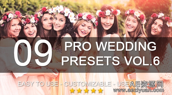 专业婚礼调色Lightroom预设 Graphicriver 9 Pro Wedding Presets vol.6专业,调色,lightroom,预设,wedding - AE资源网 www.aeziyuan.com