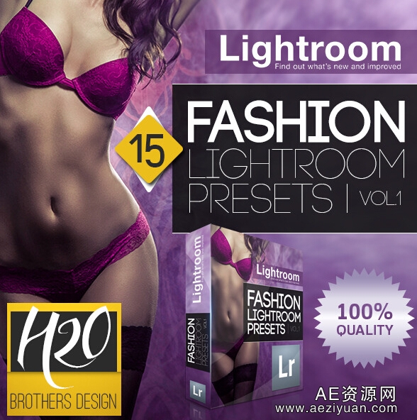 专业时尚调色Lightroom预设（Fashion Lightroom Presets Vol. 1）专业,时尚,调色,lightroom,预设 - AE资源网 www.aeziyuan.com