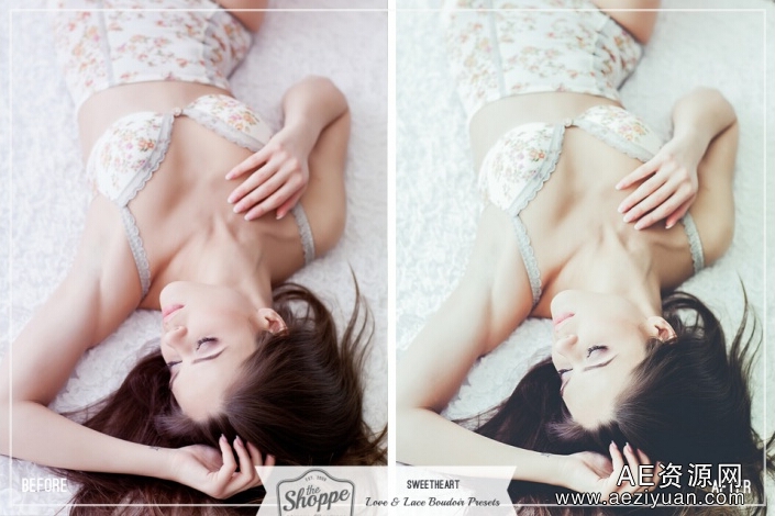 写真爱&amp;花边闺房Lightroom预设 Love &amp; Lace Boudoir Lightroom Presets写真,真爱 - AE资源网 www.aeziyuan.com