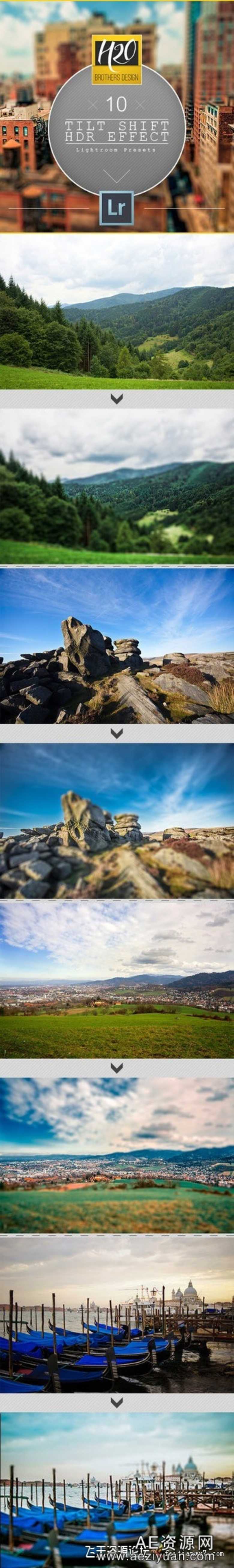 Lightroom 5 最新 HDR风景预设 10 款lightroom,最新,风景,预设 - AE资源网 www.aeziyuan.com