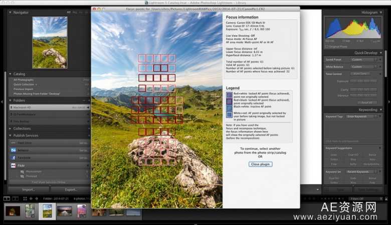 免费Lightroom插件显示照片焦点位置Show Focus Points免费,lightroom,插件,显示,照片 - AE资源网 www.aeziyuan.com