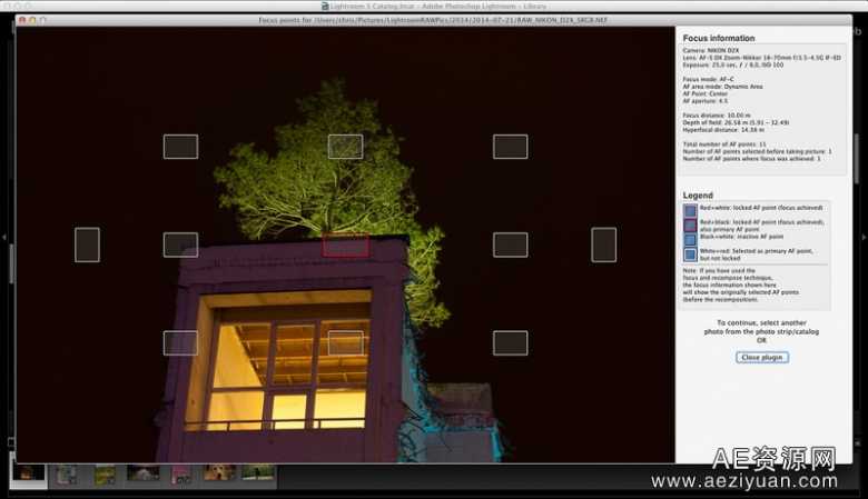 免费Lightroom插件显示照片焦点位置Show Focus Points免费,lightroom,插件,显示,照片 - AE资源网 www.aeziyuan.com