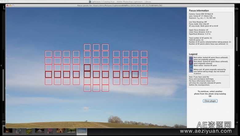 免费Lightroom插件显示照片焦点位置Show Focus Points免费,lightroom,插件,显示,照片 - AE资源网 www.aeziyuan.com