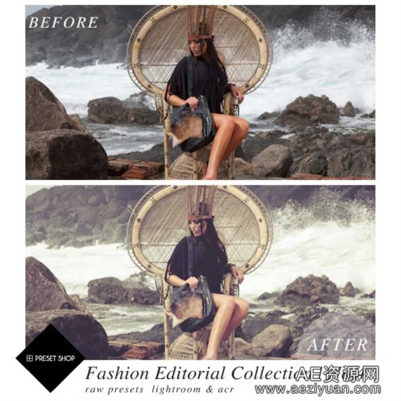 时尚编辑Lightroom预设集合 Fashion Editorial Presets Collection Lr+Acrlightroom,预设,集合,fashion,editorial - AE资源网 www.aeziyuan.com