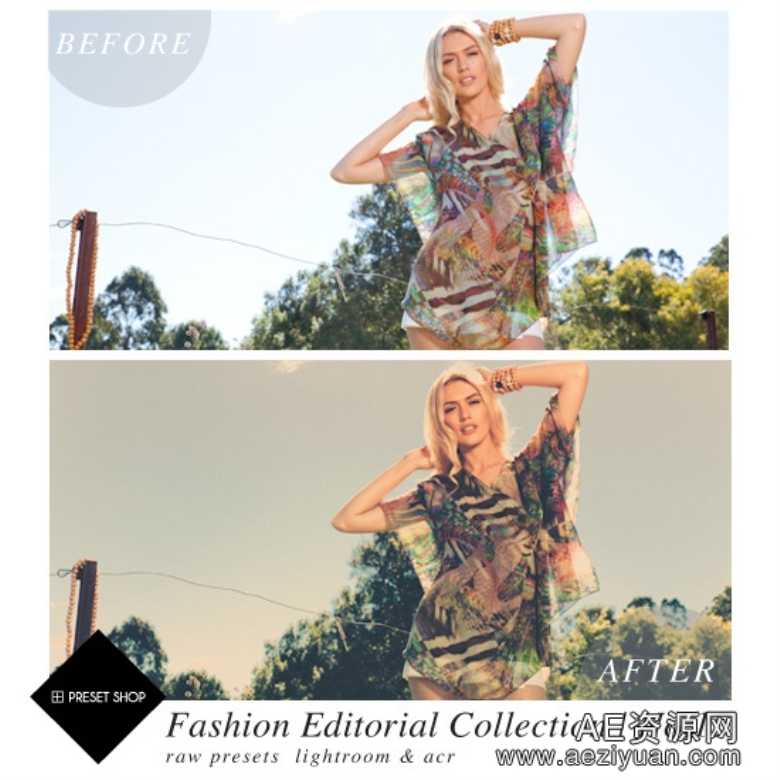 时尚编辑Lightroom预设集合 Fashion Editorial Presets Collection Lr+Acrlightroom,预设,集合,fashion,editorial - AE资源网 www.aeziyuan.com