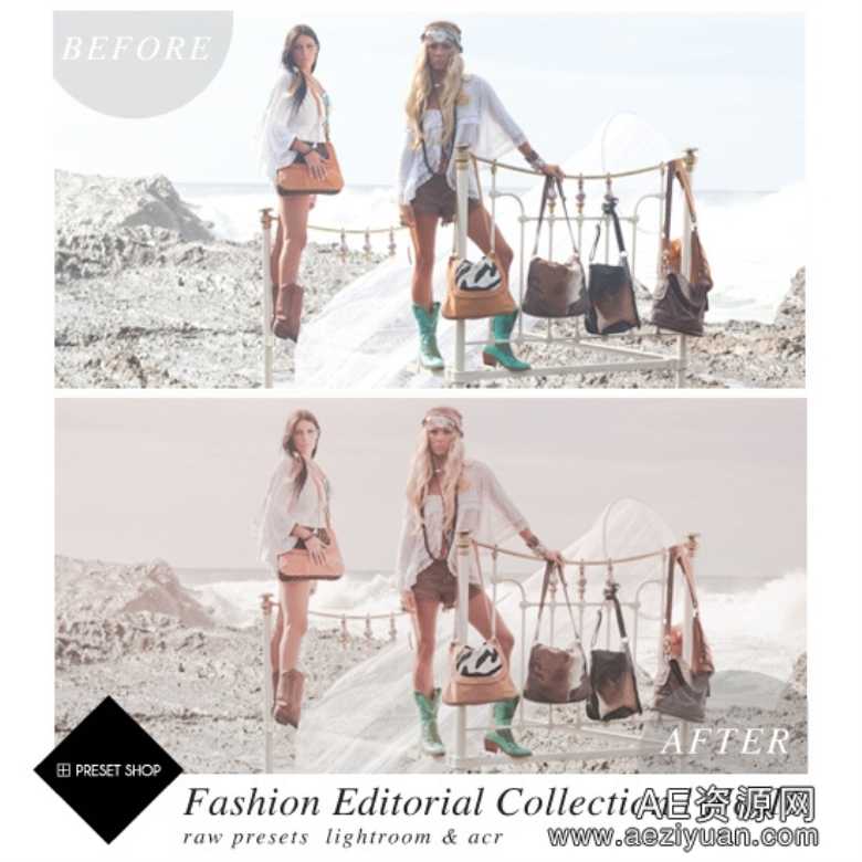 时尚编辑Lightroom预设集合 Fashion Editorial Presets Collection Lr+Acrlightroom,预设,集合,fashion,editorial - AE资源网 www.aeziyuan.com