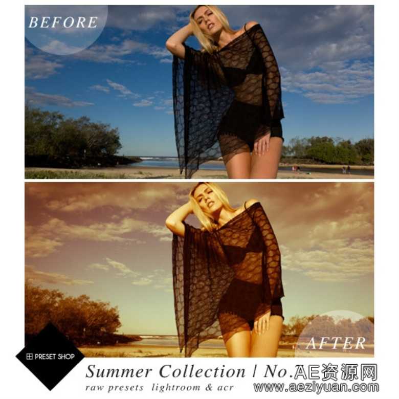 夏日预设Lightroom预设集合 +PS Summer Sun Presets Collection for Lightroom夏日,预设,lightroom,集合,summer - AE资源网 www.aeziyuan.com