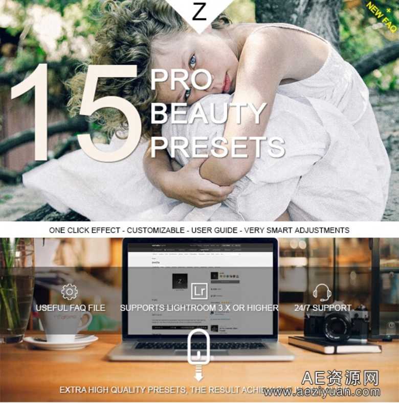 欧美唯美Lightroom预设 15 Pro Beauty Presets欧美,唯美,lightroom,预设,beauty - AE资源网 www.aeziyuan.com