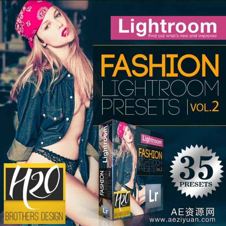 35款时尚模特胶片Lightroom预设 35 Fashion Lightroom Presets Vol. 2时尚模特,胶片,lightroom,预设,fashion - AE资源网 www.aeziyuan.com