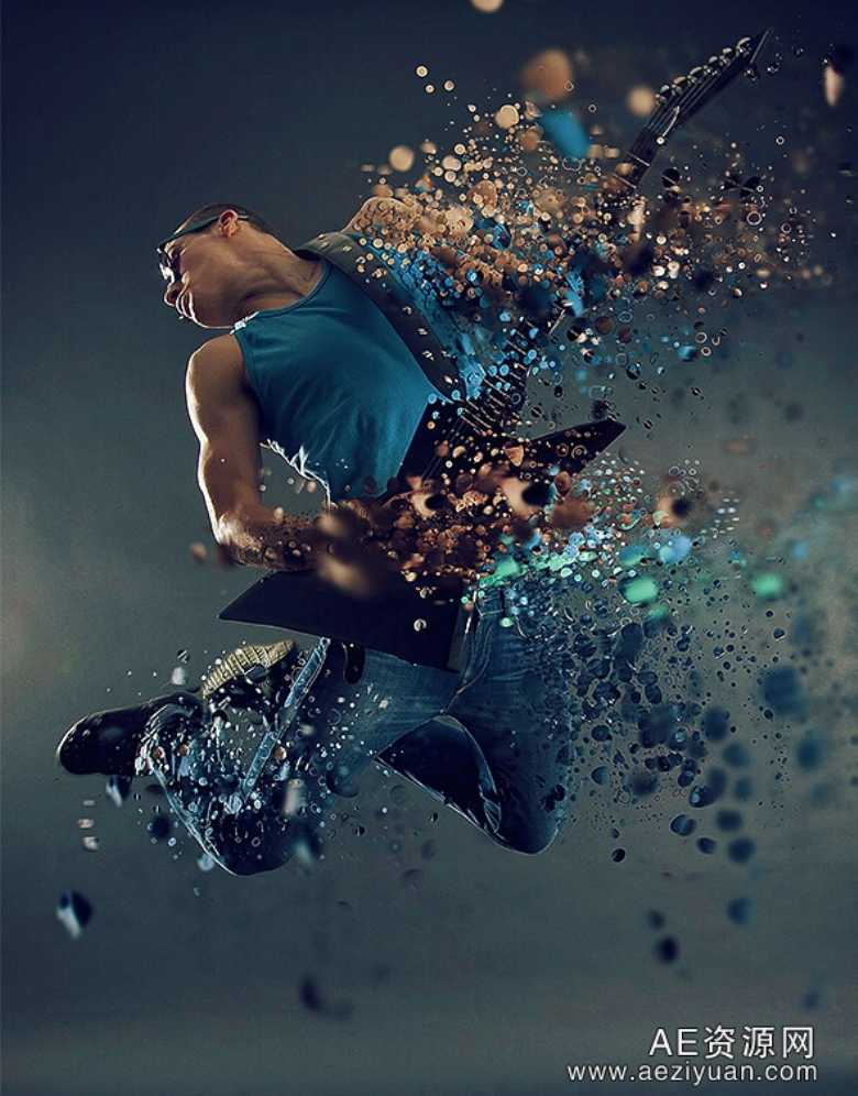 超酷分散碎片打散效果PS动作NO2(Dispersion 2 Photoshop Actions)超酷,分散,碎片,打散,效果 - AE资源网 www.aeziyuan.com