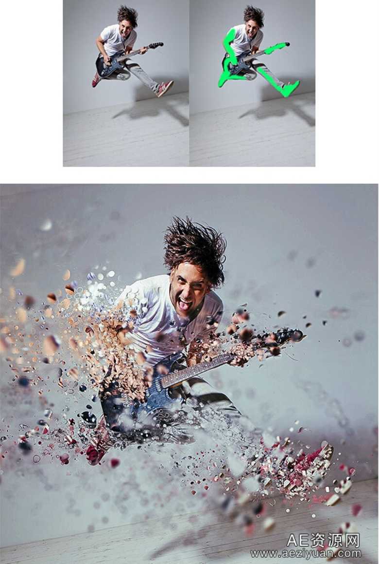 超酷分散碎片打散效果PS动作NO2(Dispersion 2 Photoshop Actions)超酷,分散,碎片,打散,效果 - AE资源网 www.aeziyuan.com