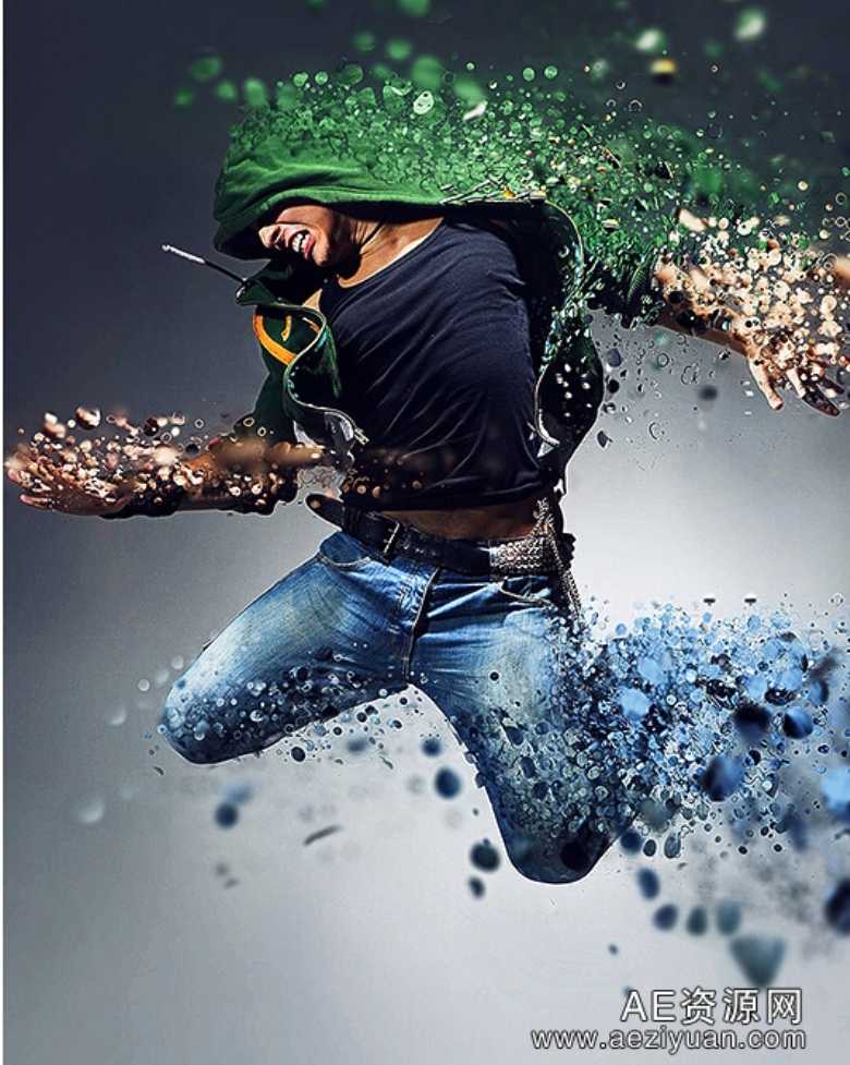 超酷分散碎片打散效果PS动作NO2(Dispersion 2 Photoshop Actions)超酷,分散,碎片,打散,效果 - AE资源网 www.aeziyuan.com