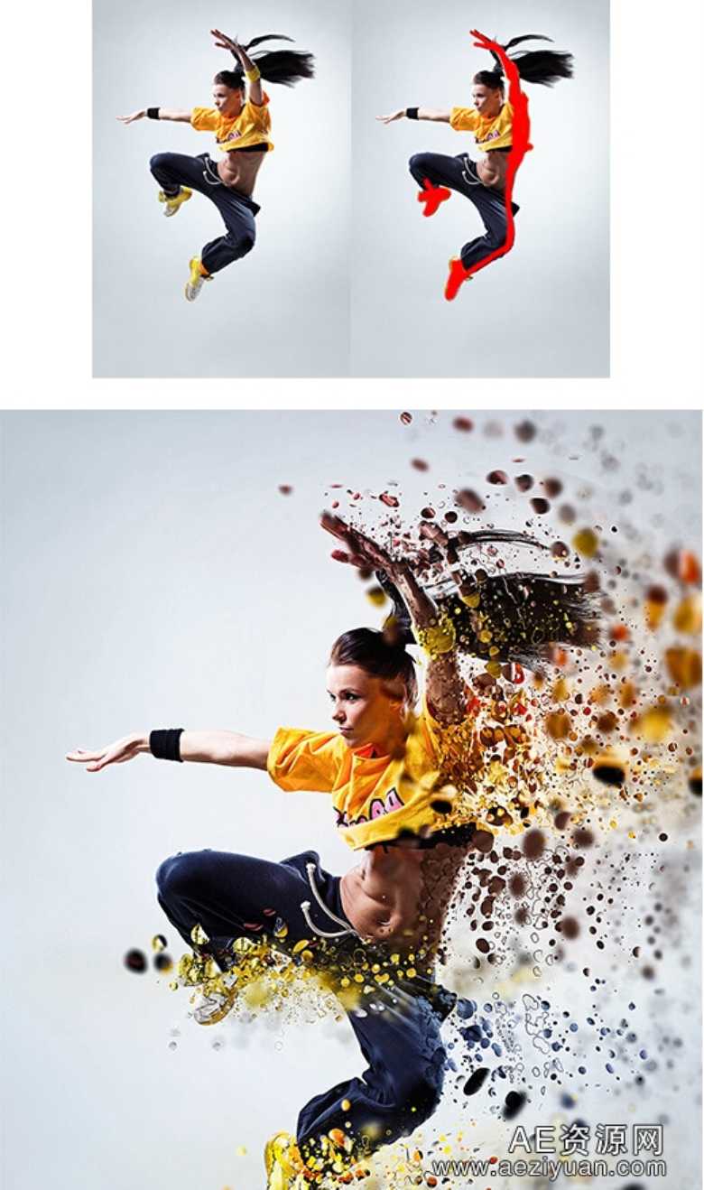 超酷分散碎片打散效果PS动作NO2(Dispersion 2 Photoshop Actions)超酷,分散,碎片,打散,效果 - AE资源网 www.aeziyuan.com