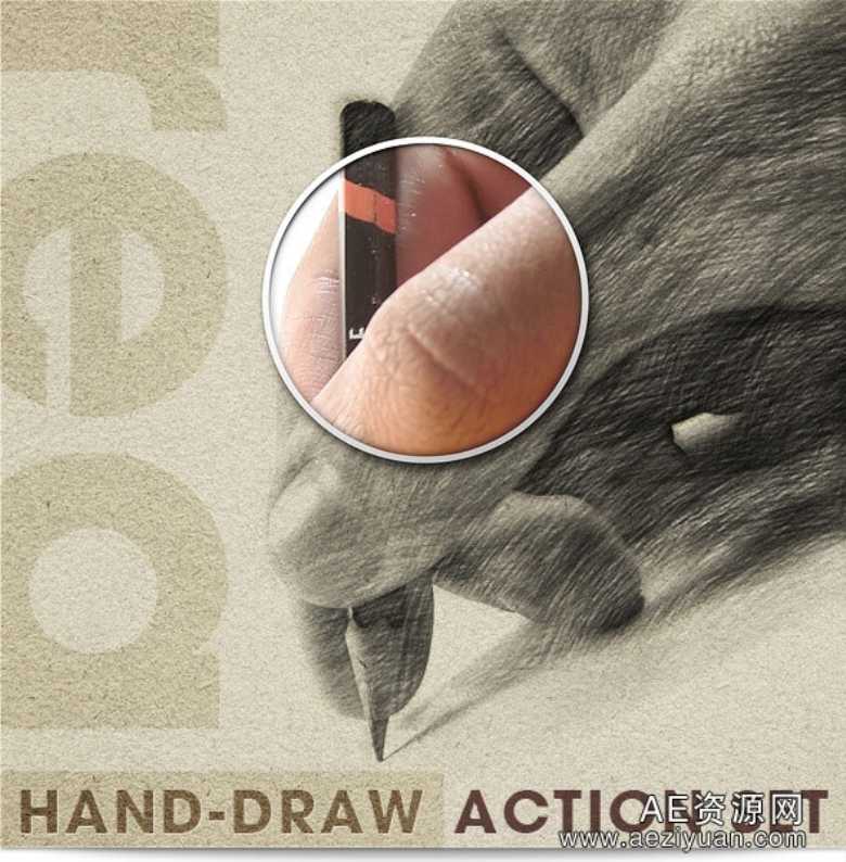 极品手绘-PS真实的手绘效果动作包Realistic Hand Draw Generator Action Set极品,手绘,真实的,效果,动作 - AE资源网 www.aeziyuan.com