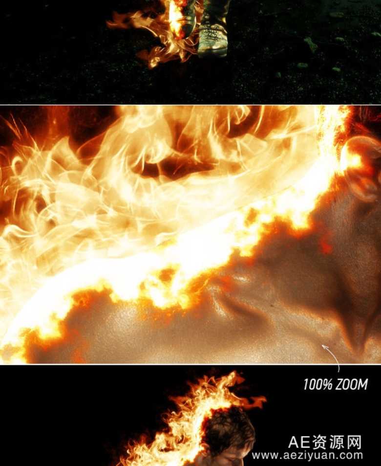 燃烧的火焰 PS动作 Fire / Burn Photoshop Action[附视频教程]燃烧的火焰,动作,photoshop,action,视频教程 - AE资源网 www.aeziyuan.com