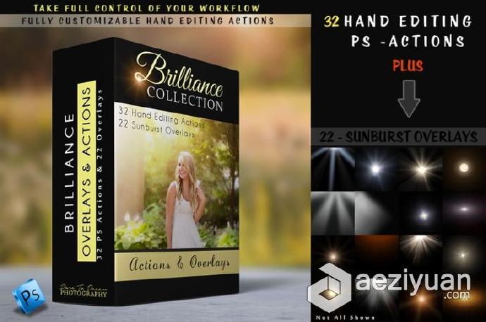 极致色彩人像修饰PS动作光效叠加包 brilliance - hand editing ps action collection极致,色彩,人像,修饰,动作 - AE资源网 www.aeziyuan.com