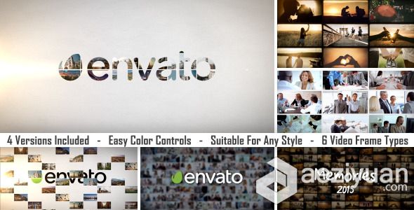 4组多图聚合Logo演绎动画AE模板 Videohive Slideshow Logo RevealVideohive,多图聚合,Logo演绎动画,AE模板,AE素材 - AE资源网 www.aeziyuan.com