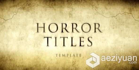 恐怖电影诡异氛围片头动画AE模板 Videohive Horror Movie Titles恐怖电影,诡异,氛围,horror,movie - AE资源网 www.aeziyuan.com