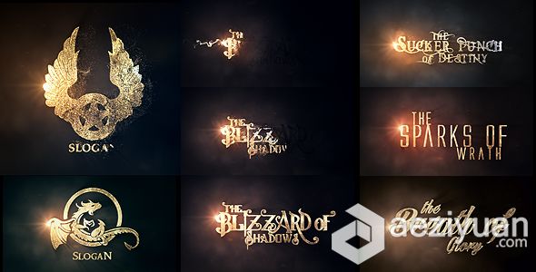 黄金粒子尘埃Logo演绎动画AE模板 Videohive Burn To Be Gold黄金,粒子,尘埃,演绎,动画 - AE资源网 www.aeziyuan.com